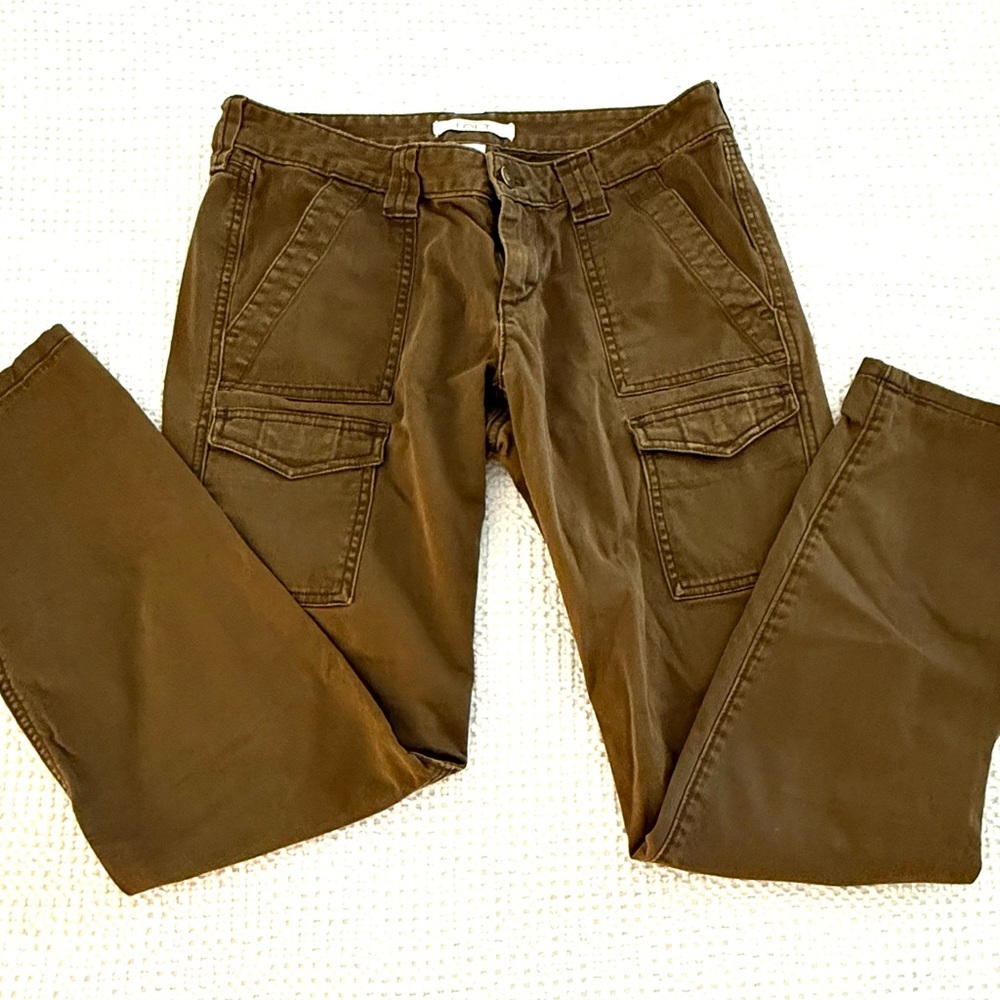 Vintage Loft Marissa Tabacco Brown Cargo medium rise  jeans with straight legs